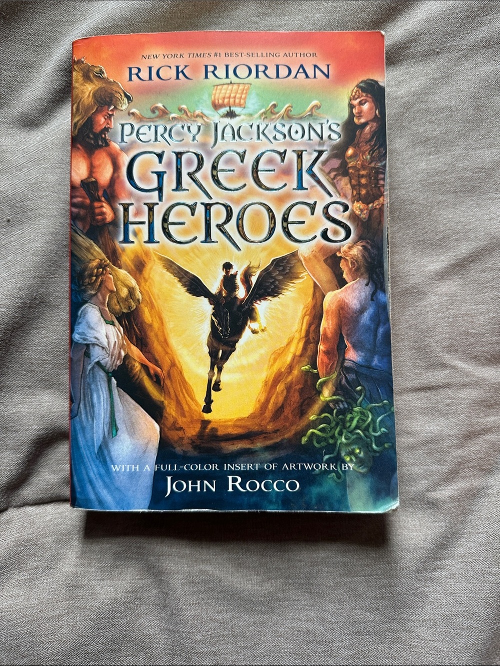 Percy Jackson's Greek Heroes by Rick Riordan - Colorful Mythology Cover